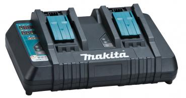 MAKITA Akku-Rasenmäher DLM382PT2 2x18V, mit 2 x 18V/5,0Ah Akku und Doppel-Ladegerät, Schnittbreite 38cm